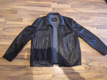 Veste en cuir souple homme