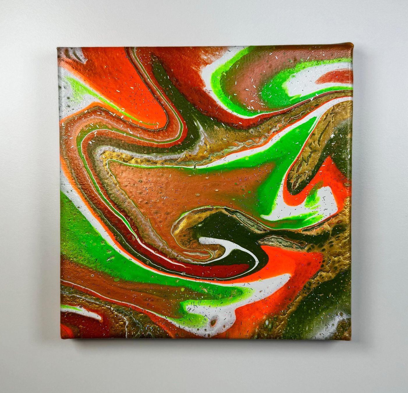 Dipinti: Acryl-Flüssigmalerei, quadratisch – Usato da Schlieren venduto da MayaSheng1983