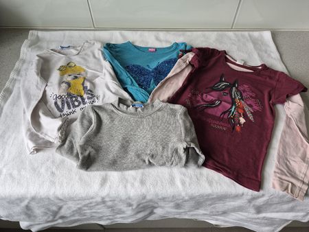 Mädchen T-Shirts, langarm, Grösse 104