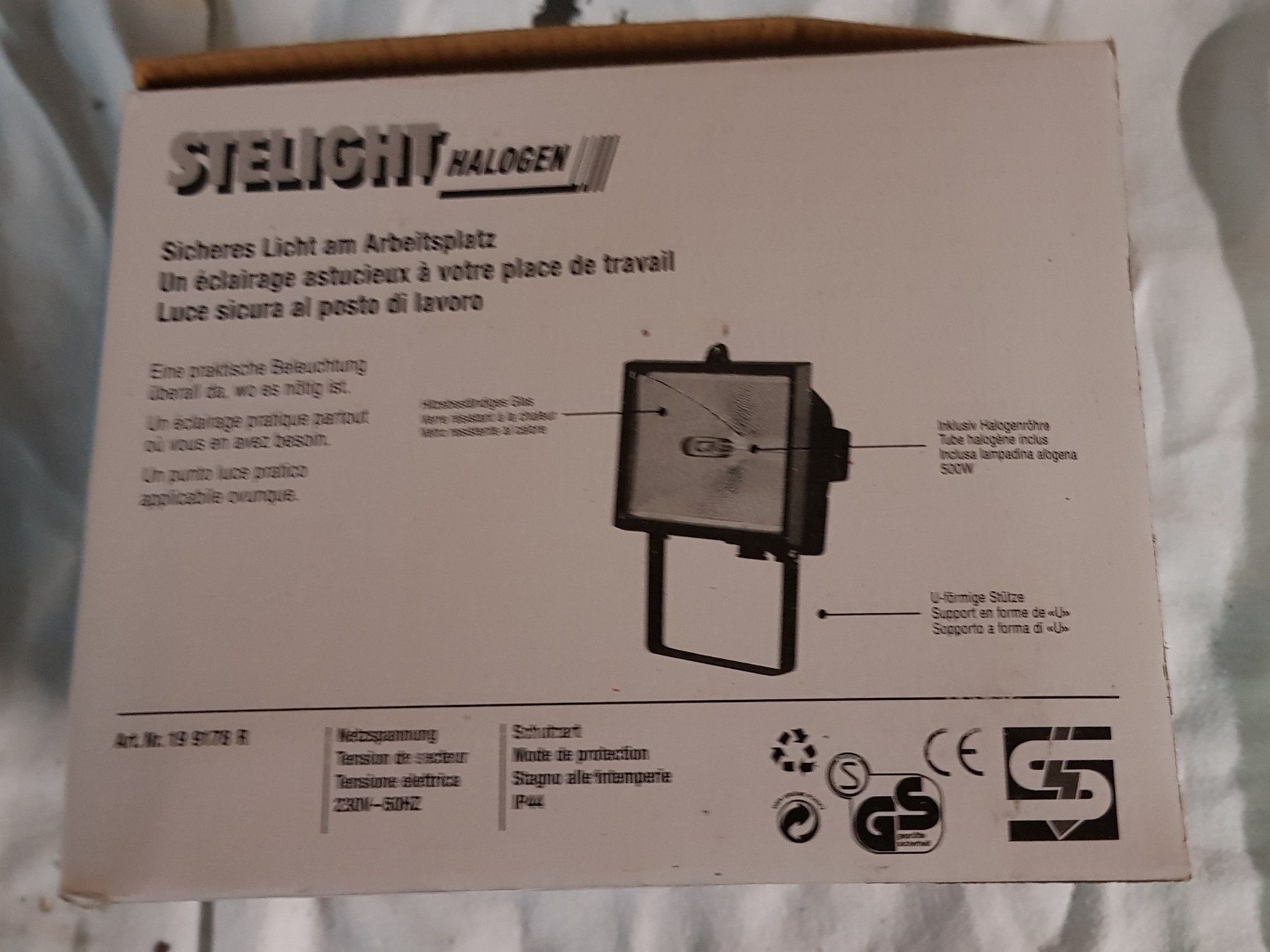 Stelight Halogenstrahler 500W - Top Zustand für den Garten! (Neu und ...