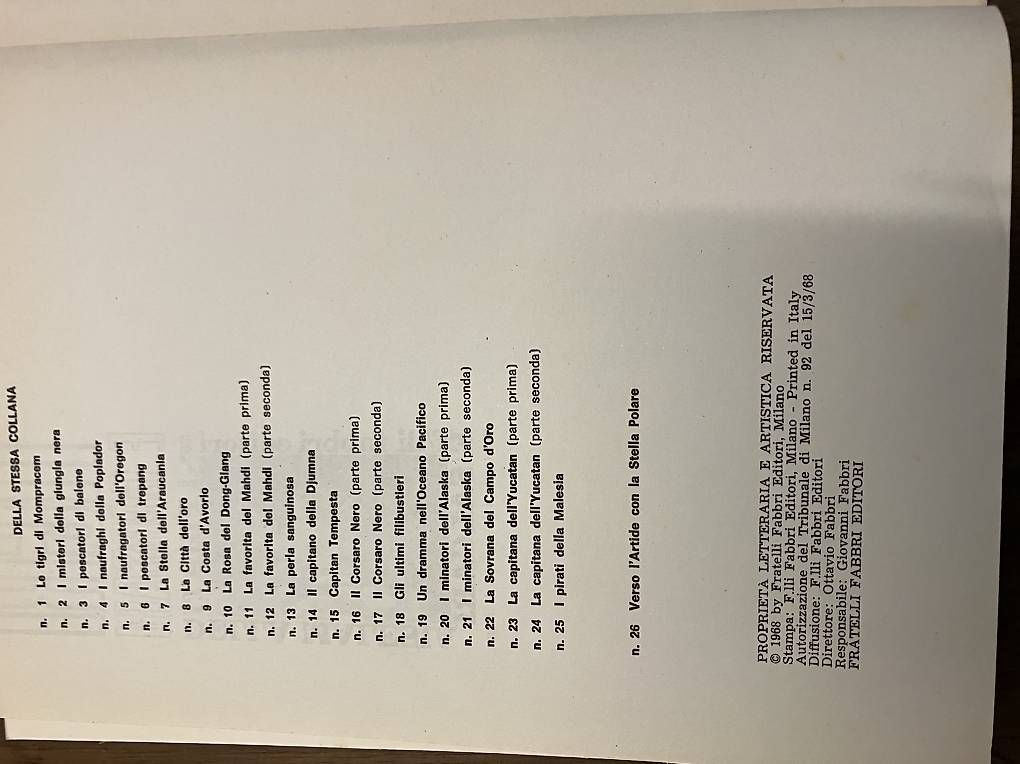 Livres: E. Salgari: libri  per ragazzi da collezione – D'occasion à losone par china06 2