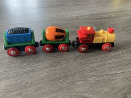 Brio  Batteriezug mit Waggons, ab 2 J., Top Zustand!