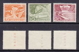 1949 Rollenmarken 3 Stück mit Nr. ** Postfrisch ** SBK 40Fr.