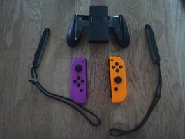 Original Nintendo Switch Joy-Con Set (Neon Purple / Orange)