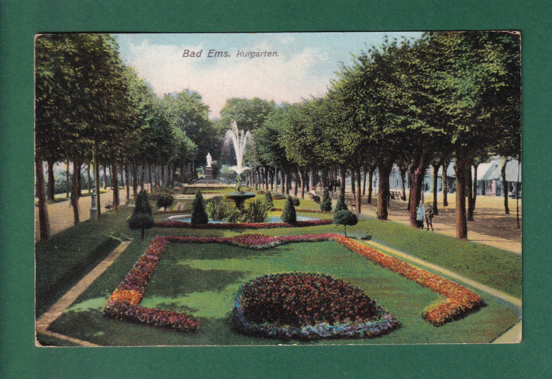 Ansichtskarten: BAD EMS - Kurgarten – Gebraucht aus Pully von nicecards-shop