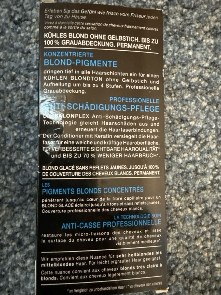 Tinte: 3x im Permanente Coloration Grauabdeckung – Nuovo e nell'imballaggio originale da Turbenthal venduto da 310707 4