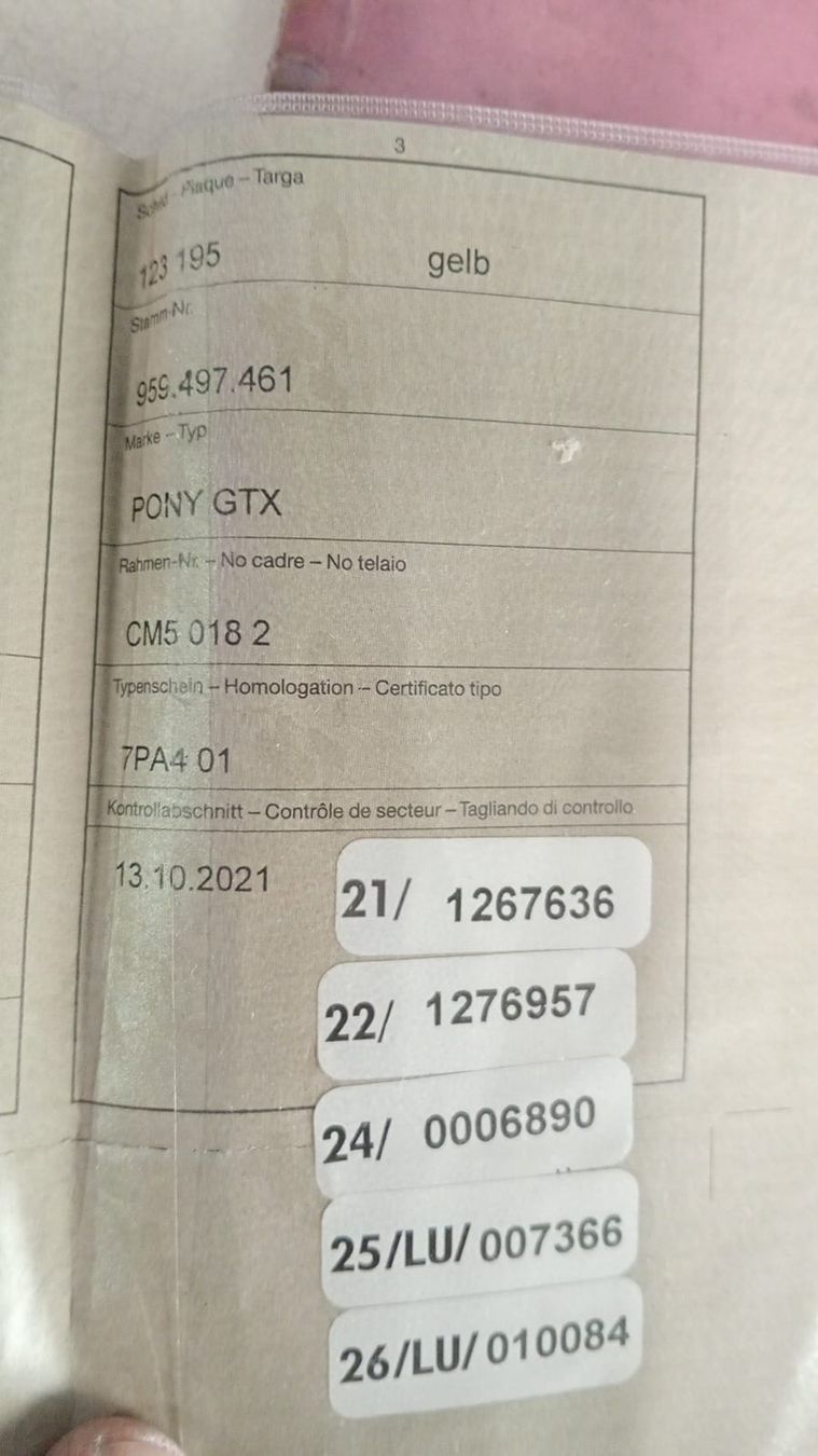 Pony Ciclomotori: Pony GTX Mofa  – Usato da Roggwil BE venduto da bahn75 4