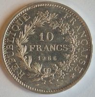 Frankreich 10 Francs 1966 «Hercule» – 900er Silber (R125)