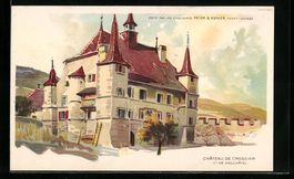 Litho Neuchatel, Chateau de Cressier