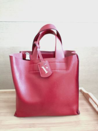 Furla Tasche rot Leder Damen Handtasche guter Zustand