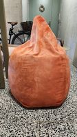Sitzsack, orange, Wildleder-Optik, sehr guter Zustand