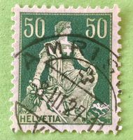  Nr.113 Sitzende Helvetia mit Schwert GESTEMPELT   