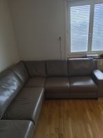 Grosse Leder Eckcouch von Pfister, Braun Modern