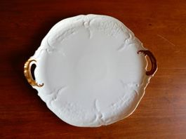 Rosenthal Tortenplatte Sanssouci Elfenbein Goldrand