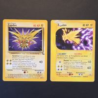 Zapdos 30/62 Fossil + Zapdos 44/147 Aquapolis | Pokémon -DE