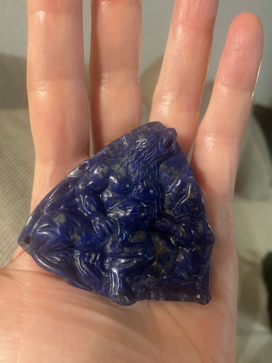Sculture & Statue: Amuleto lapislazuli – Usato da Küssnacht am Rigi venduto da CALIFRASQUI 1