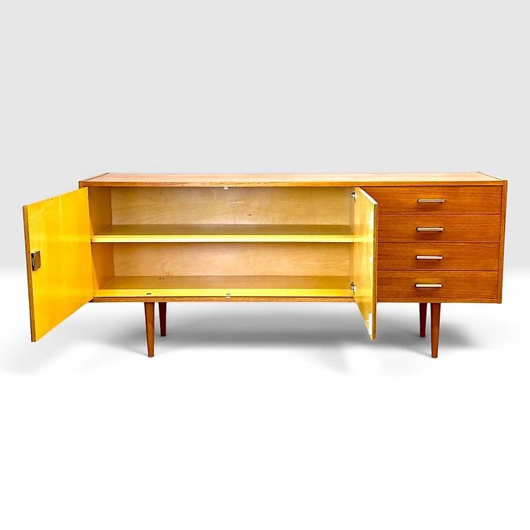 Commodes: Mid Century teak Sideboard by Wohnbedarf – D'occasion à basel par vintory.ch 1