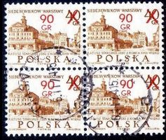 POLEN 1972 700 J. WARSCHAU MIT AUFDRUCK GESTEMPELT - M408
