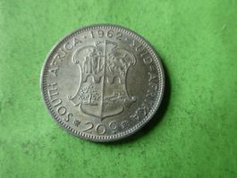Südafrika 1962, 20 Cents - Silber .500  11.28 gr