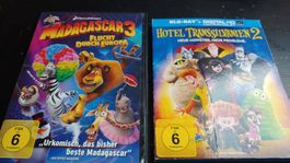 DVD Madagascar 3 & Hotel Transsilvanien 2