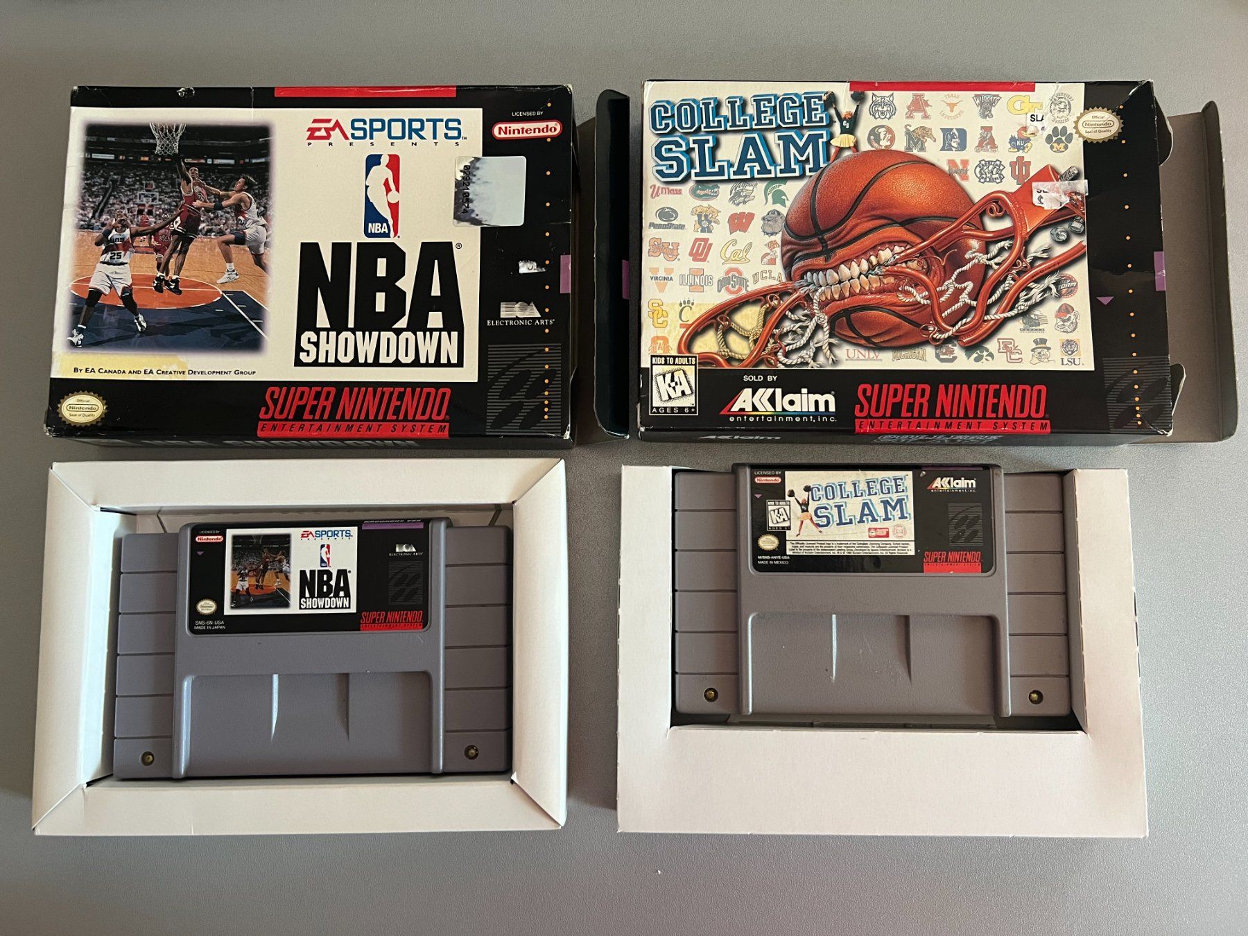 Nintendo Giochi: 2 SNES BOXED (OVP) NBA BASKET GAMES – Usato da Rivera venduto da poweradem05 6