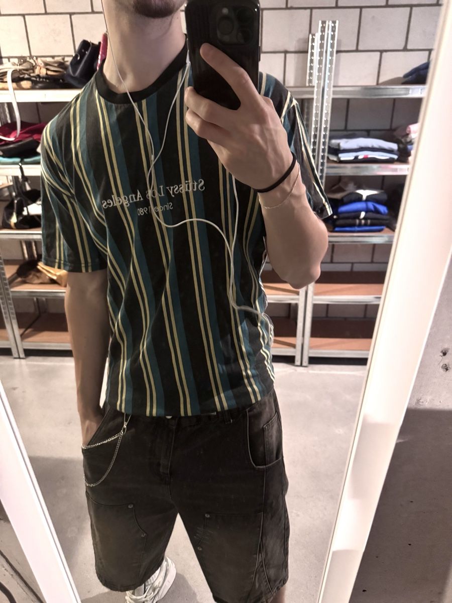 Stüssy T-shirts: vintage stussy striped tee multicolour – D'occasion à Oberhofen Thun'see par 61archive
