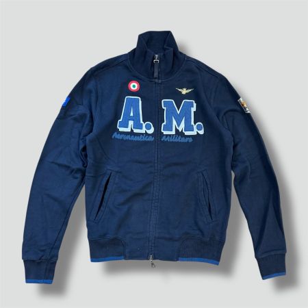 A.M. Aeronautica Militare blue zip-up jacket retro jacke