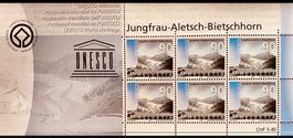 🇨🇭2003 BLOC ** « JUNGFRAU-ALETSCH-BIETSCHHORN «(SBK 25.00)