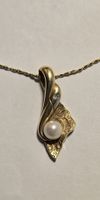 Pendentif Or 750 avec Perle et petit Diamant  7.8g