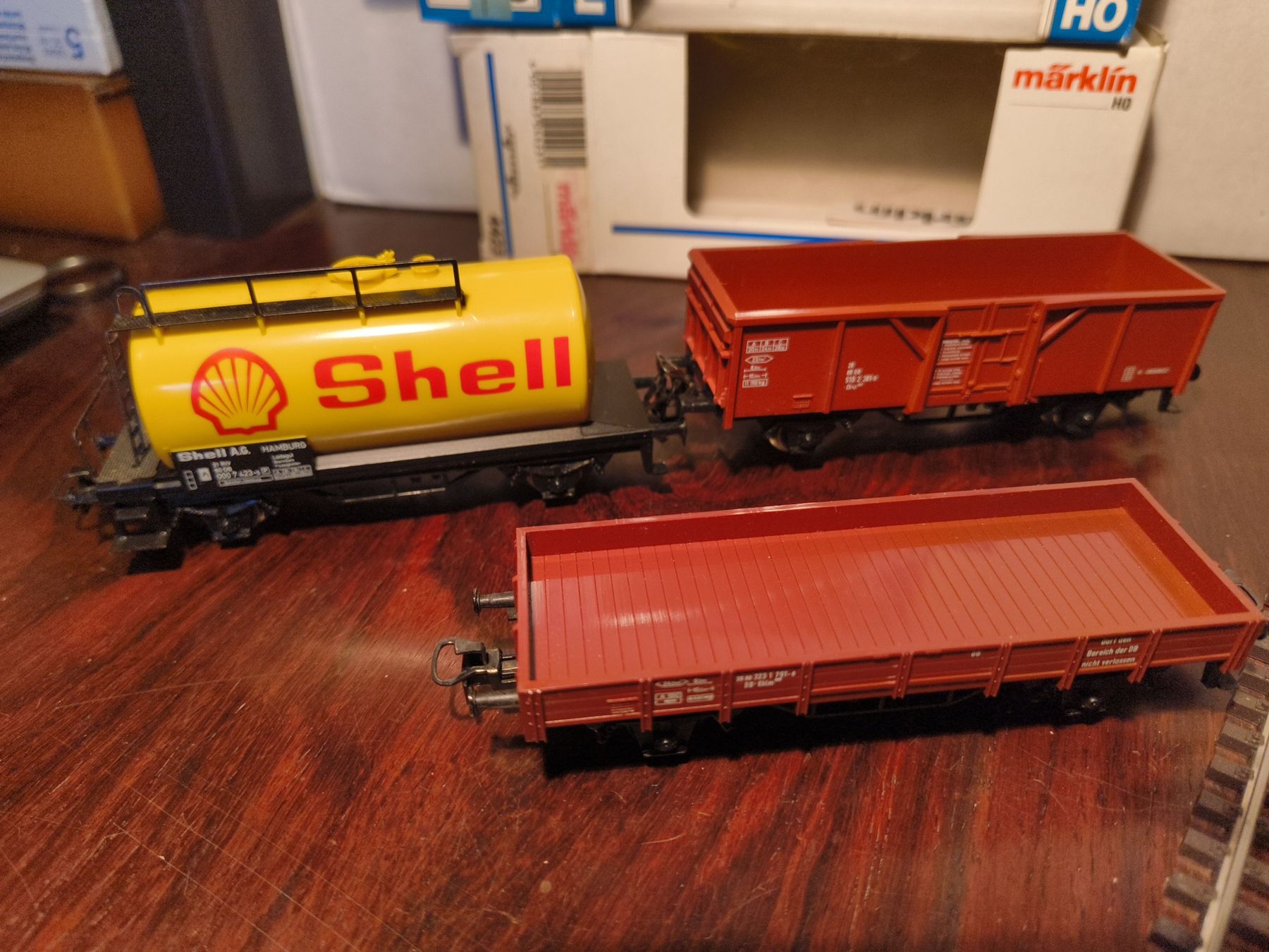 Märklin Trains électriques: Märklin H0 3 Güter Wagen Shell – Neuf avec emballage d'origine à stettlen par VintageBern_ch 7