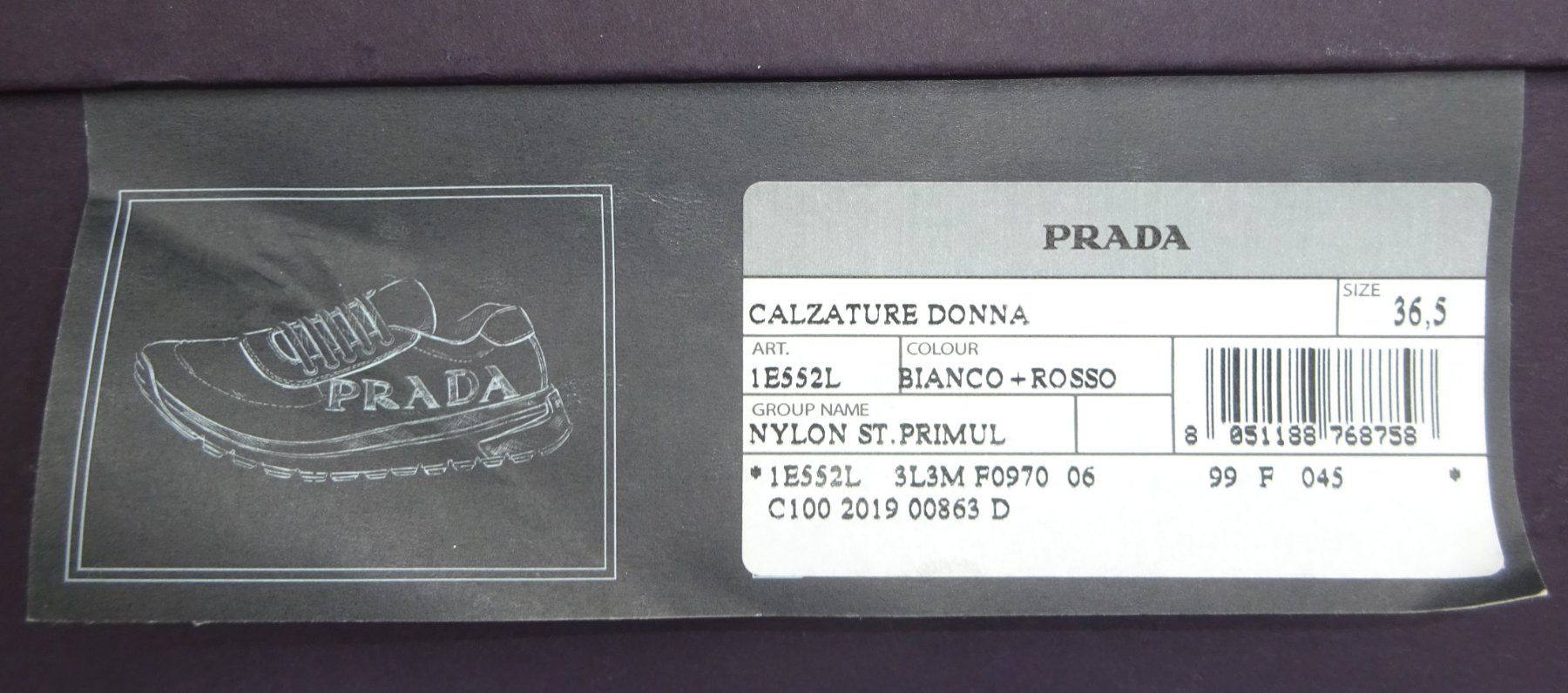 Prada Scarpe da donna: PRADA Originali e Nuovi! Sneakers n. 36 e 36,5 – Nuovo e nell'imballaggio originale da Cadempino venduto da vis_lpp9 8