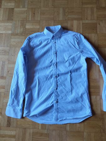 Oxford Hemd von Selected Homme, Blau Weiss gestreift, XS