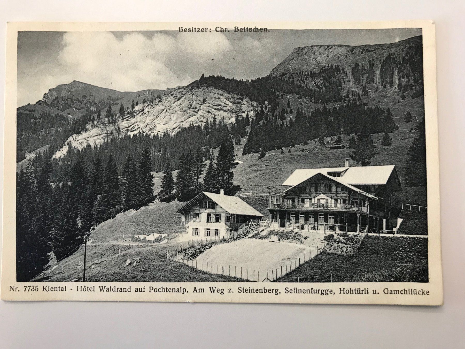Cartoline postali: Kiental BE // Hotel Waldrand Pochtenalp – Usato da Basel venduto da intermezzo12