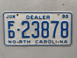 🇺🇸🇺🇸 USA Nummernschild #  NORTH CAROLINA  # 🇺🇸🇺🇸