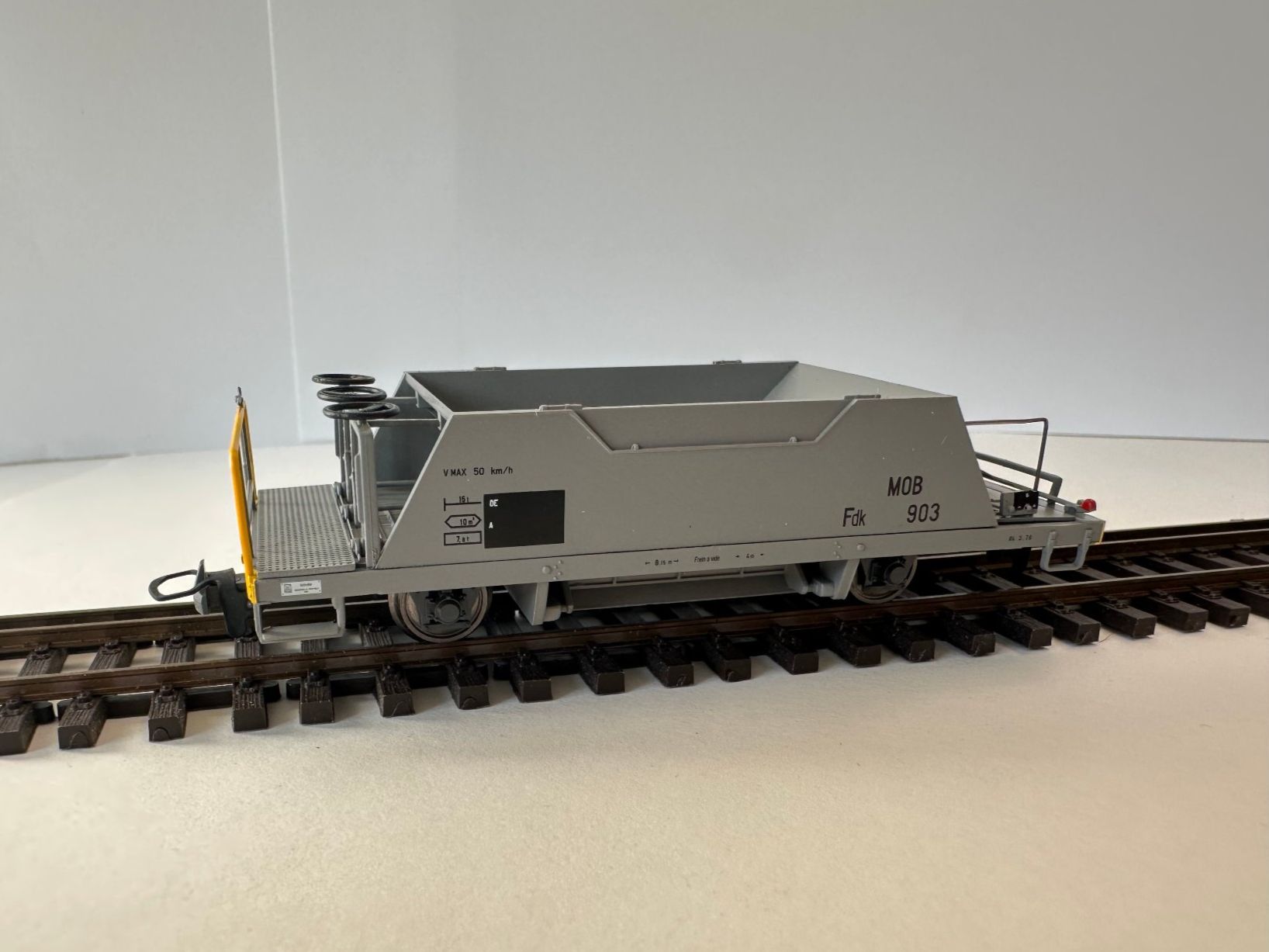 Bemo Trains électriques: Bemo - MOB Fdk 903 - Schotterwagen – Neuf avec emballage d'origine à Domat/Ems par mmx4001