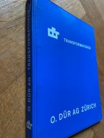 O. DÜR AG Zürich Transformatoren Ordner Katalog 1974 Apparat