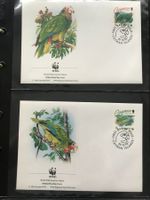 Kaiman Inseln 1993 WWF Satz Amazone illustr. Ersttagsbriefe
