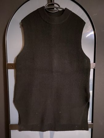 Strickweste schwarz Grösse S