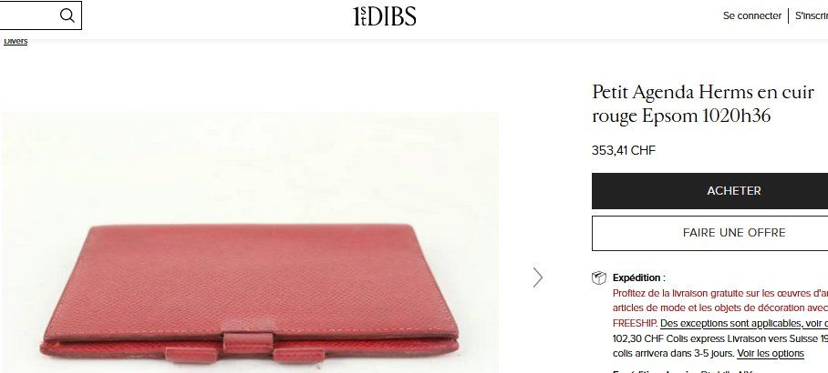 Hermès Portafogli: couverture Hermès Agenda cover – Usato da Collonges venduto da arashee 8