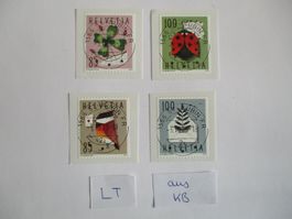 Voll Letzttagsstempel der Postschliessung 1566 St-Aubin FR