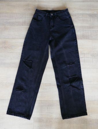 Jeans von SHEIN, Gr. XS, schwarz