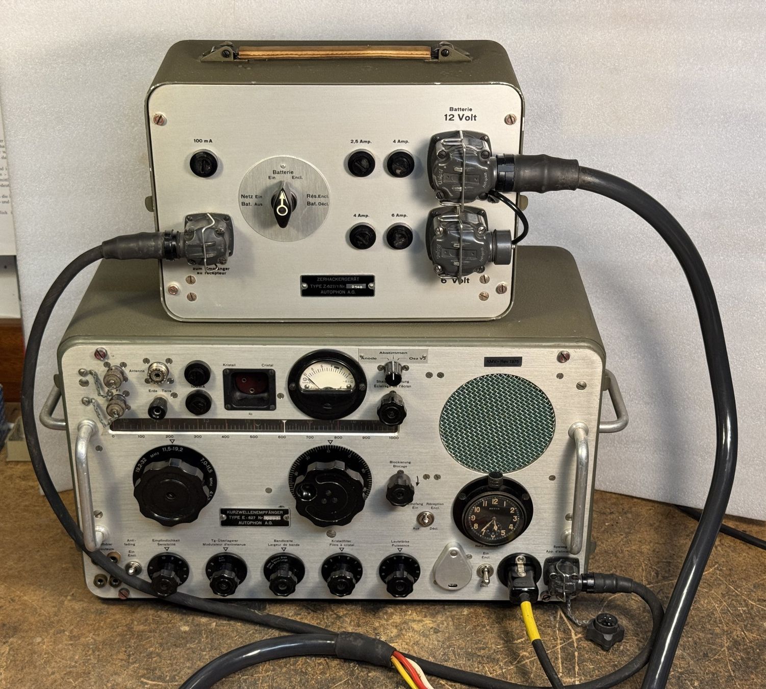 Funktechnik: Empfangsanlage E-627 Autophon – Gebraucht aus Ins von funkflieger
