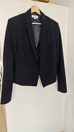 Calvin Klein Black Blazer - Size L - Stylish & Chic!