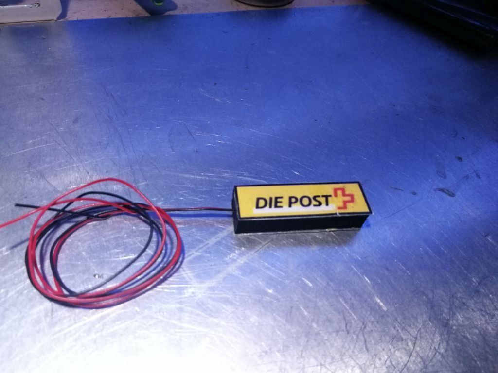 Modellini di ferrovie: Mini-Bausatz Leuchtreklame zweiseitig – Nuovo e nell'imballaggio originale da Luzern venduto da Salefactory 3