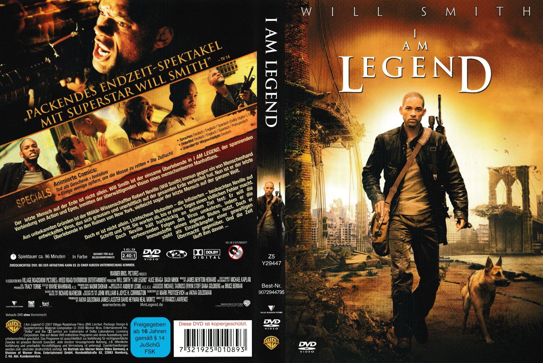 Tutti i DVDs: DVD - I Am Legend – Usato da Langnau am Albis venduto da MediaRescuerKeLoX