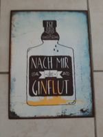Blechschild. GinFlut.