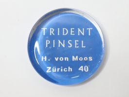 Antiker Briefbeschwerer Trident Pinsel H. Von Moos Zürich 40