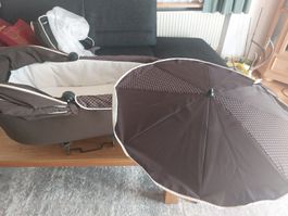 Kinderwagen Oberteil mit Schirmli Fliegennetz Madrätzli wie 