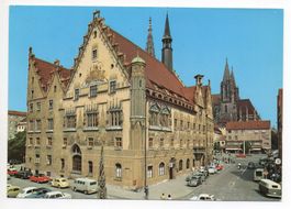 ULM an der Donau - Rathaus - Auto, VW-Käfer, VW-Bus