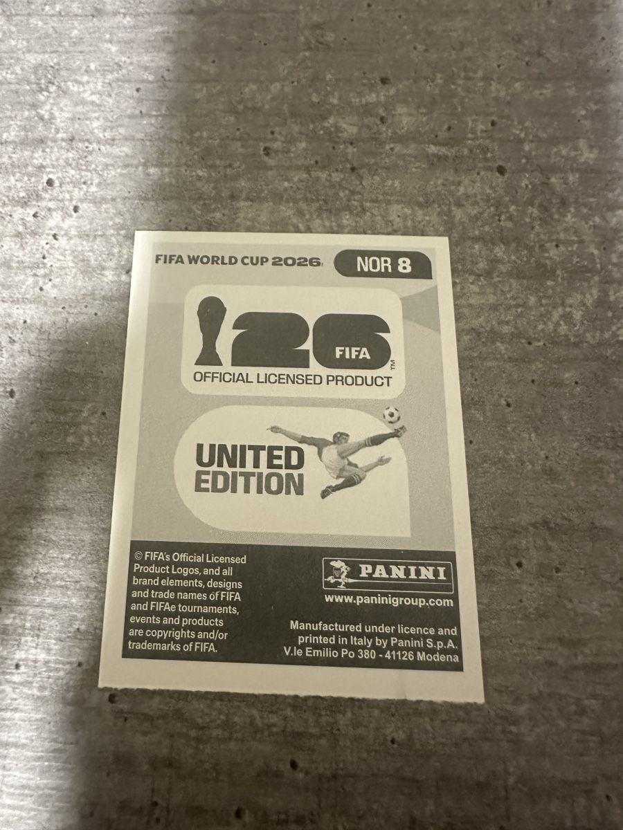 Panini Sammelbilder & Trading cards: NOR 8 , FIFA WORLD CUP 2026 PANINI  – Neu (gemäss Beschreibung) aus Frauenfeld von 1PegPeg1 1